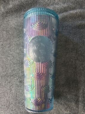 Starbucks Spring 2022 Iridescent Mermaid Scales Tumbler (Cold Cup) - Venti 24 oz